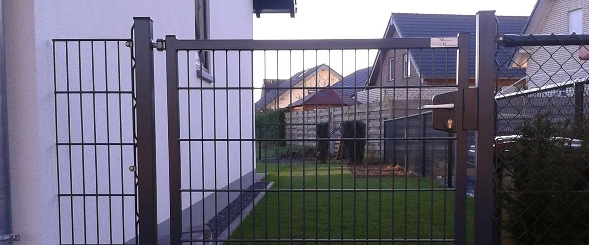 Wenmakers Hekwerken dubbelstaafmat poort