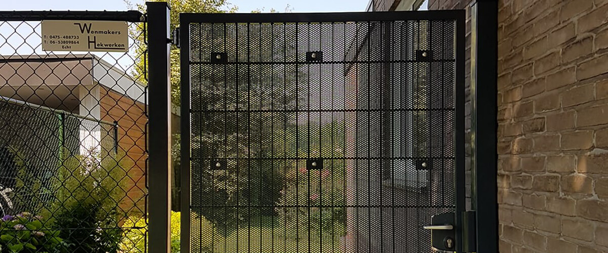 Wenmakers Hekwerken dubbelstaafmat poort
